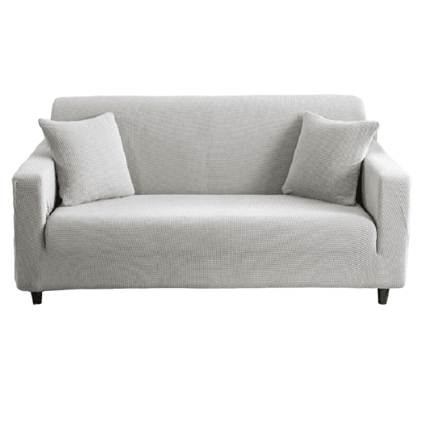 Poťah na sedačku svetlo sivá 4-miestna sedačka (215 - 300 cm)