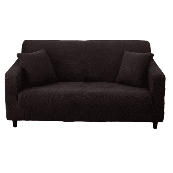 Poťah na sedačku tmavo hnedá 4-miestna sedačka (215 - 300 cm)