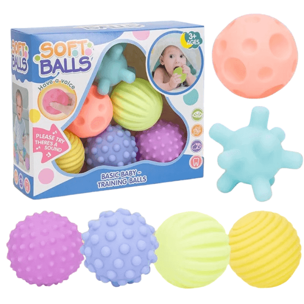Senzorické hračky pre bábätká 6 ks