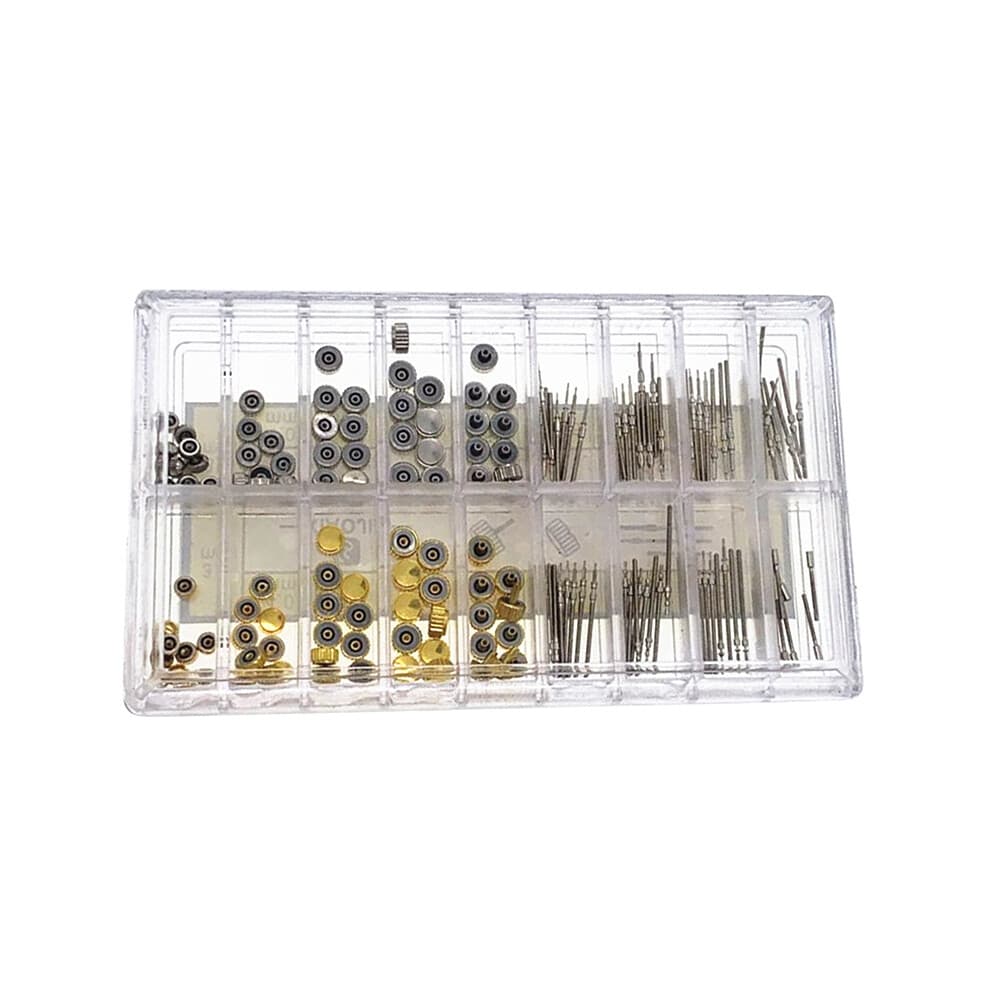 170 ks/krabica Sú?iastky korunky na hodinky Prísluenstvo na opravu plochých hodiniek