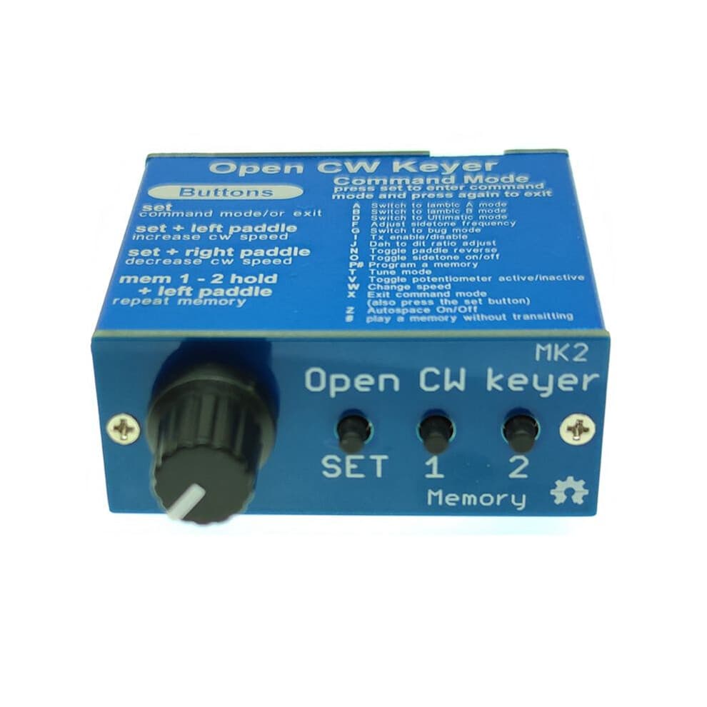 Otvorený kľúč CW Keyer MK2 s hliníkovým krytom CW Keyer MK2 KIT