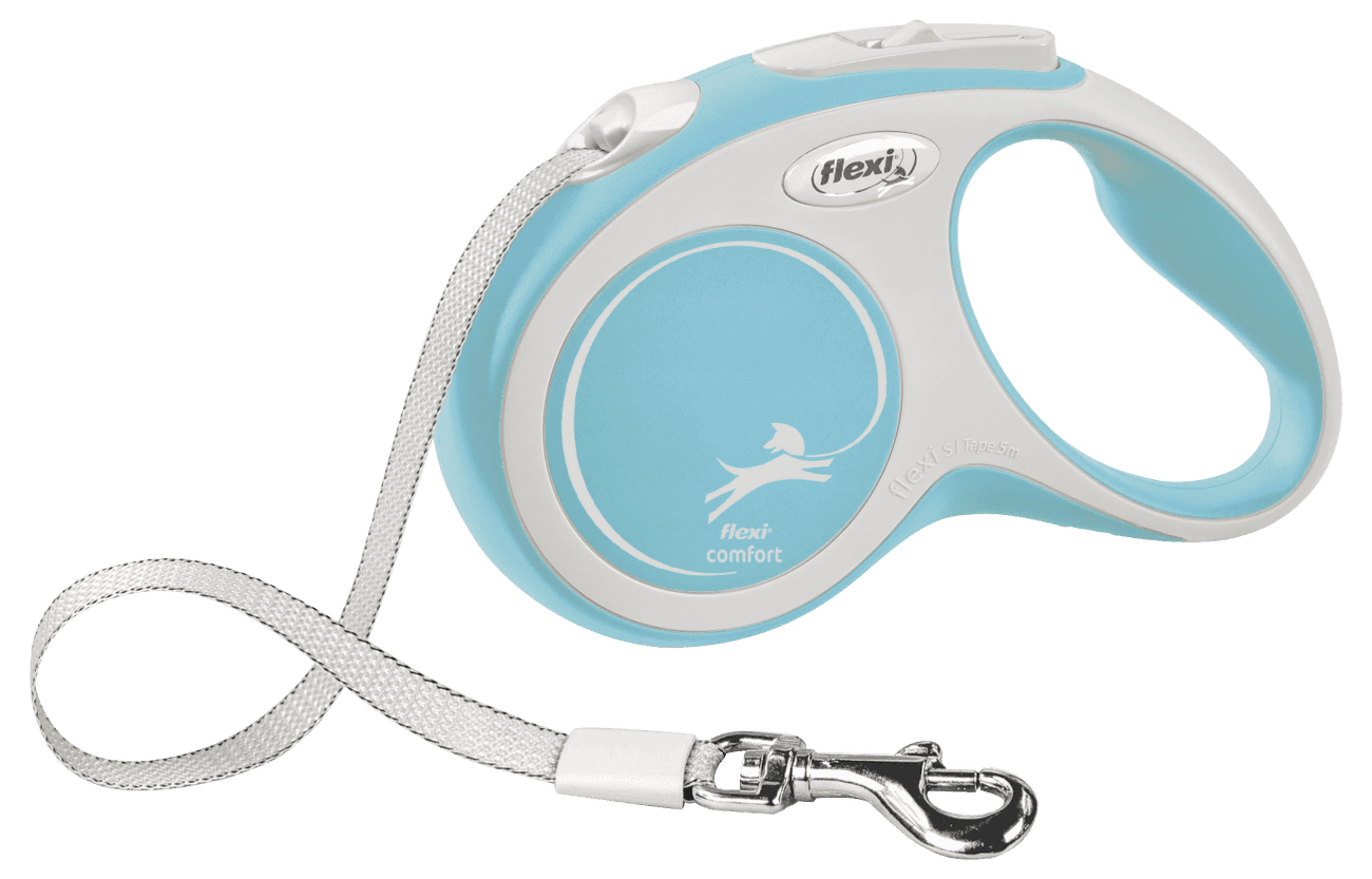 Flexi vôdzka New Comfort páska S 5 m svetlo modrá