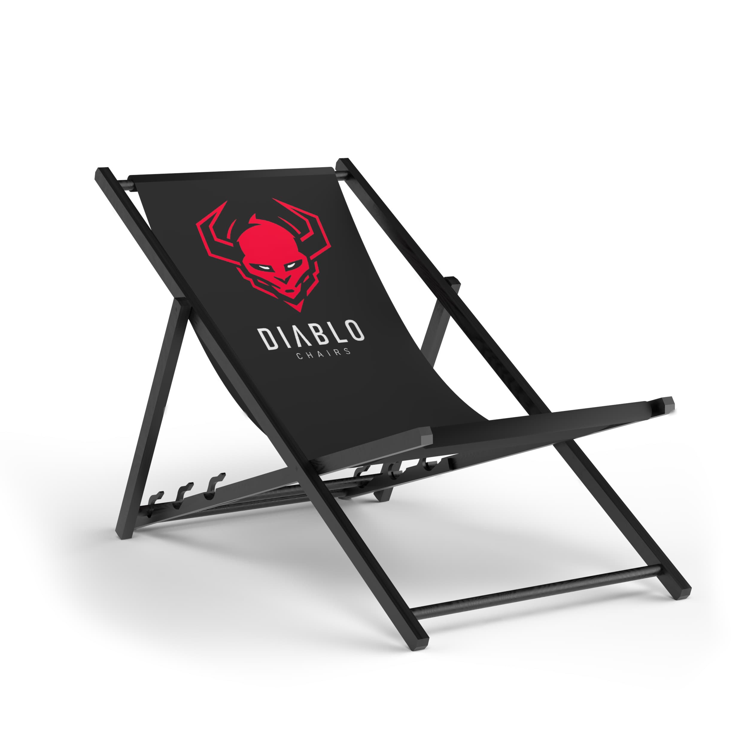 Záhradné lehátko Diablo Chairs, čierne