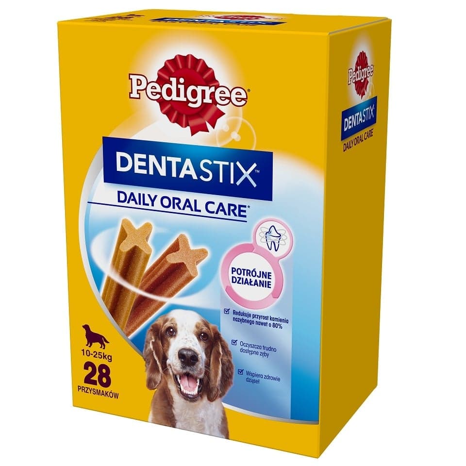 PEDIGREE DentaStix (stredné plemená) zubná maškrta pre psov 28 ks