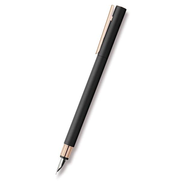 Faber-Castell Neo Slim Black Rosegold - plniace pero hrot M