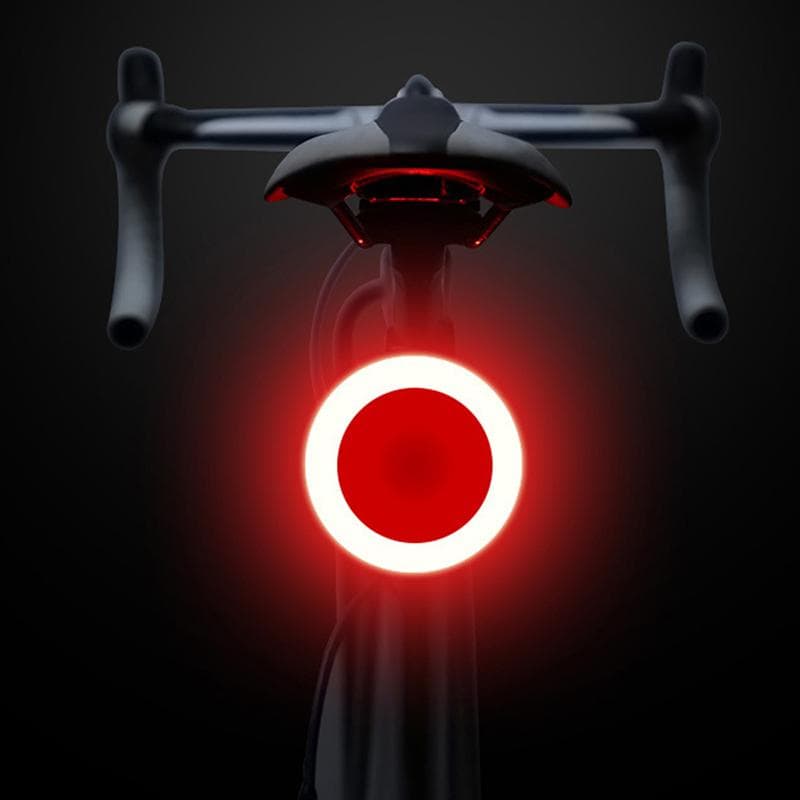 1ks LED cyklistické svetlo v tvare srdca USB nabíjateľné zadné svetlo na bicykel Vodotesné zadné svetlo 5 režimov cyklistického nočného