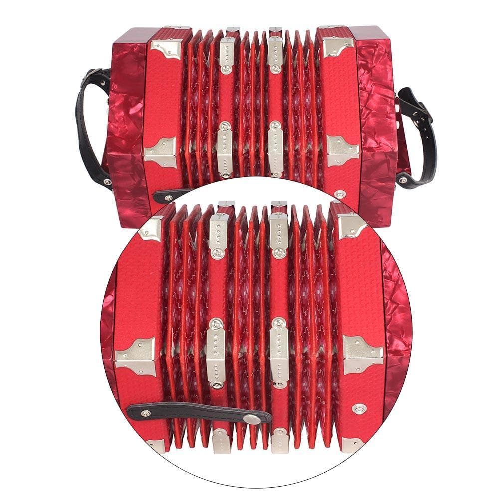 Concertina akordeón s 20 tlačidlami a 40 jazýčkami v anglickom štýle s taškou na prenášanie