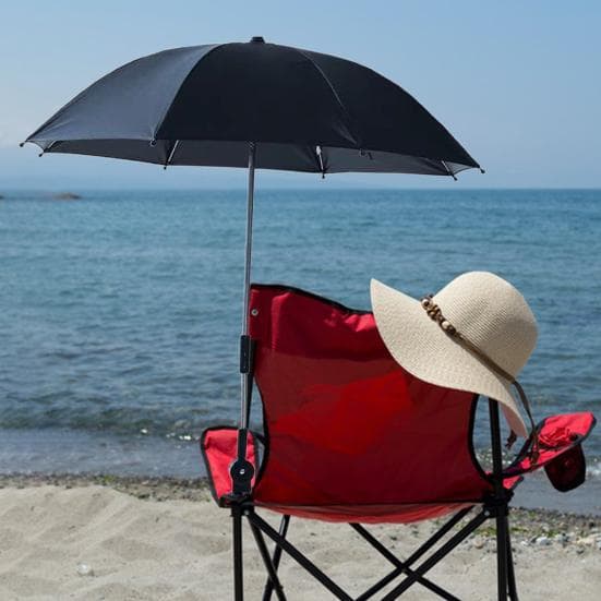 SPF50+ UV ochrana Plážové kreslo Slnečník Viacuhlová nastaviteľnosť Vonkajšie kreslo Tienidlo pre sivá