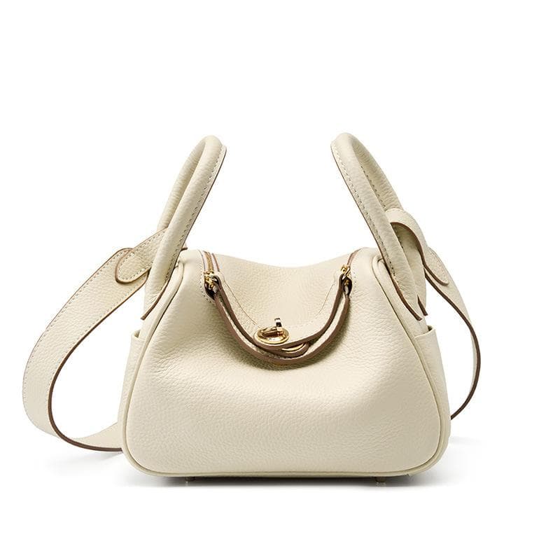 Kabelka Lindy Mini 19CM Všestranná taška cez rameno alebo crossbody Nová pravá koža Doktorská taška na dochádzanie Lindy Mini Trendy