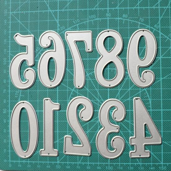 0-9 Čísla Rezacia forma Scrapbooking Výroba kariet Papierové remeslá Forma Album