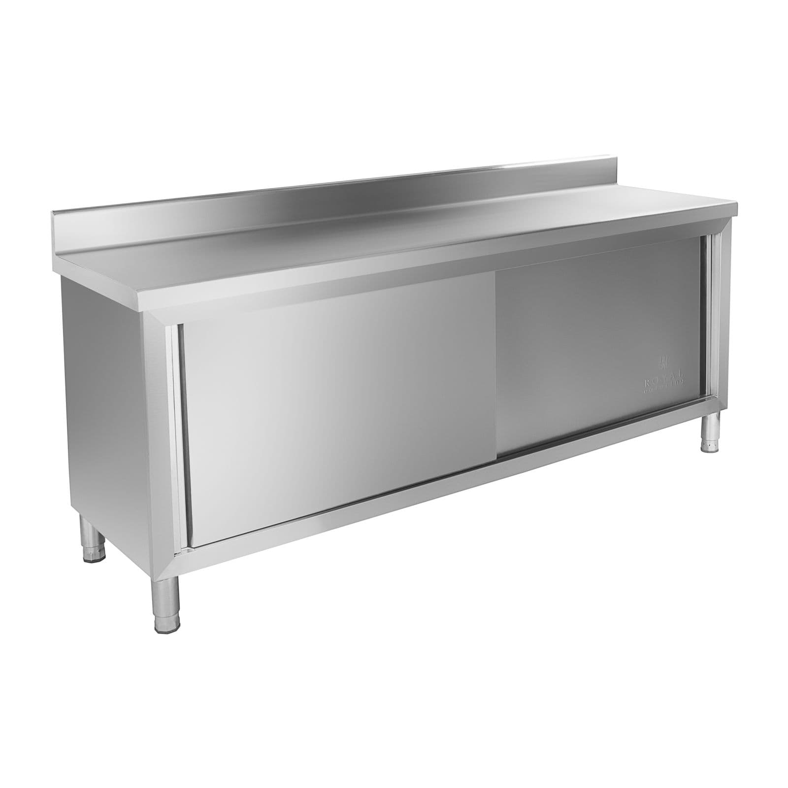 Pracovná skriňa 200 x 60 cm s lemami 160 kg - Pracovné stoly so skrinkou Royal Catering