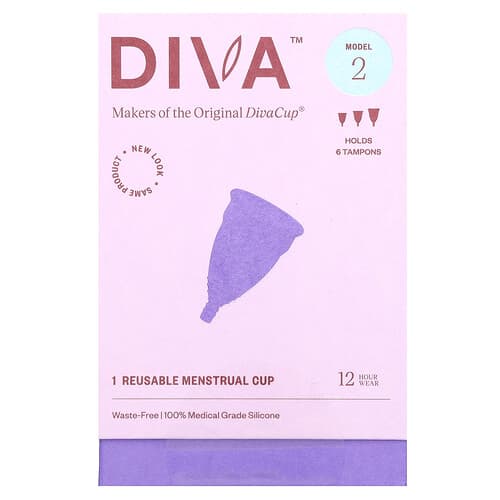 Diva International, DivaCup, model 2, 1 opakovane použiteľný menštruačný kalíšok