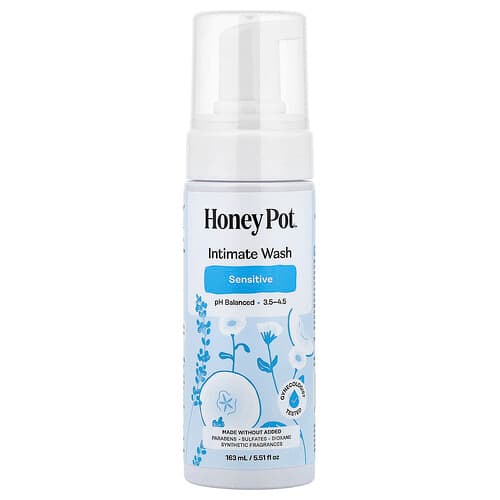 The Honey Pot Company, Intímny umývací gél, citlivá pleť, 163 ml