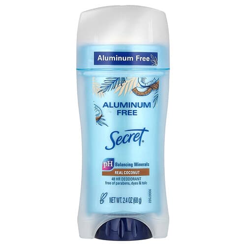 Secret, Dezodorant bez obsahu hliníka, pravý kokos, 68 g