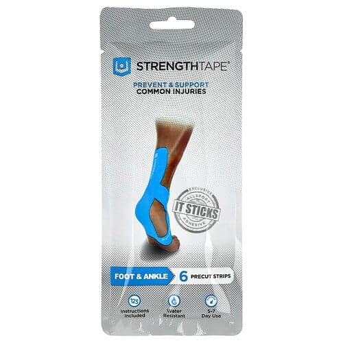 Strengthtape, Kineziologická páska, chodidlo a členok, 6 predrezaných pásikov