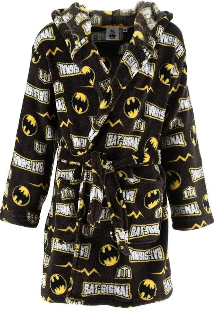 Detský / chlapčenský coral fleece župan s kapucňou Batman, EU 104 Hnedá