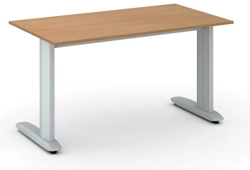 Kancelársky písací stôl PRIMO FLEXIBLE, 140x80 cm, buk