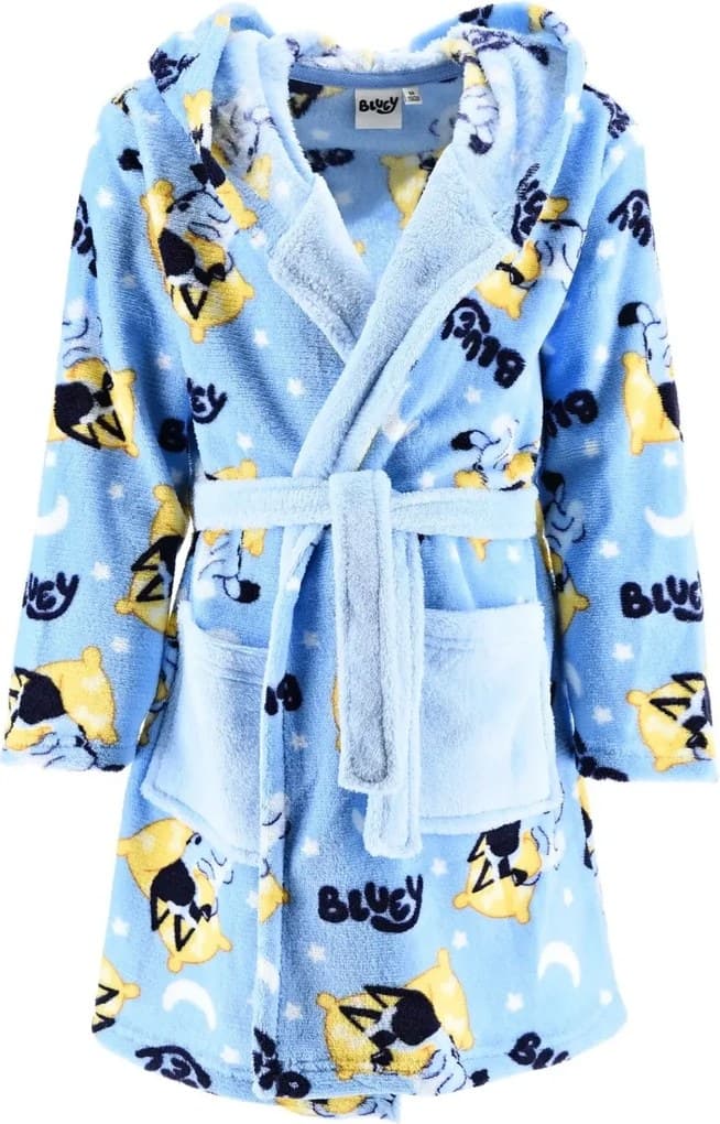 Detský fleece župan s kapucňou Bluey, EU 98