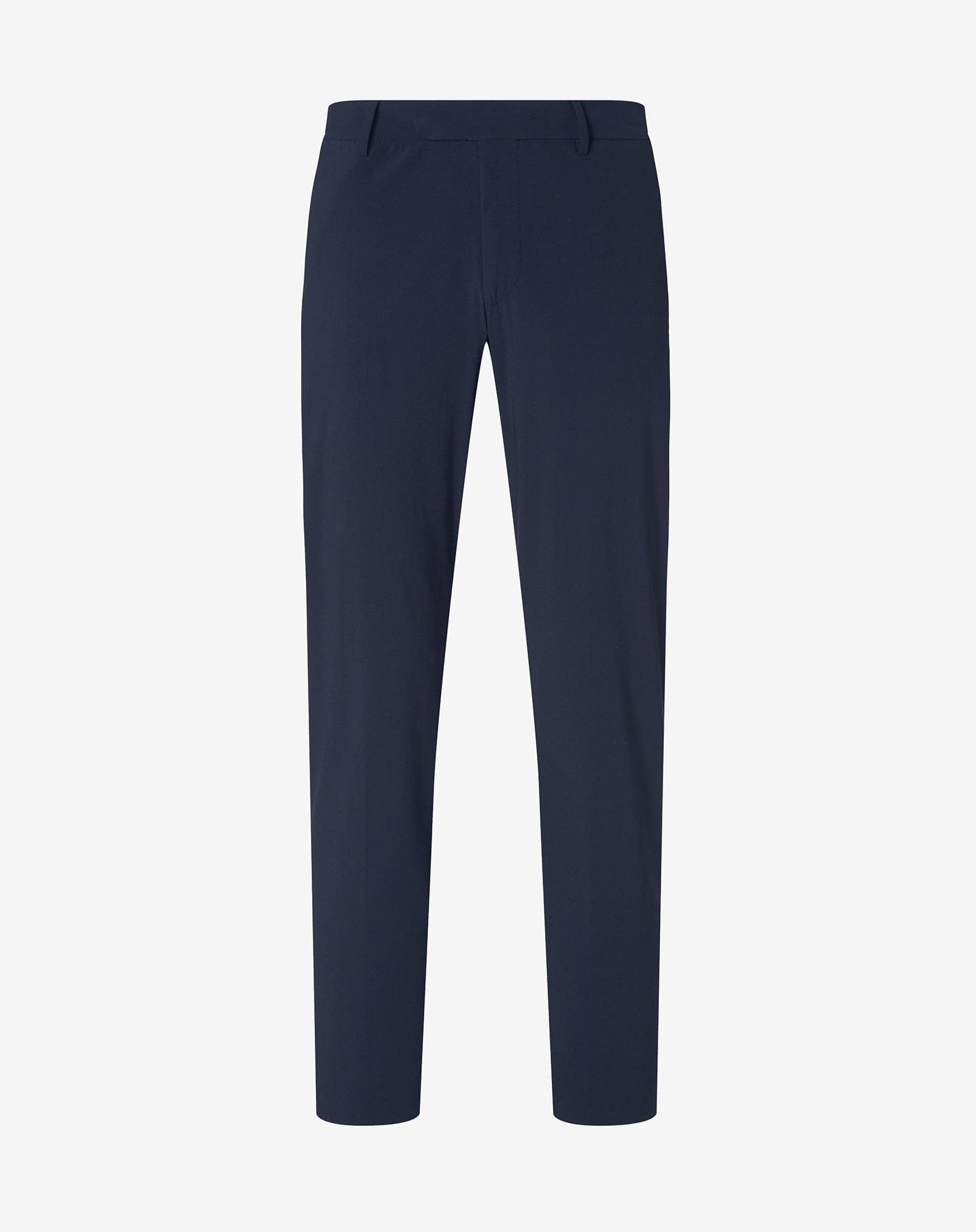 Dark blue technical wool fabric chinos