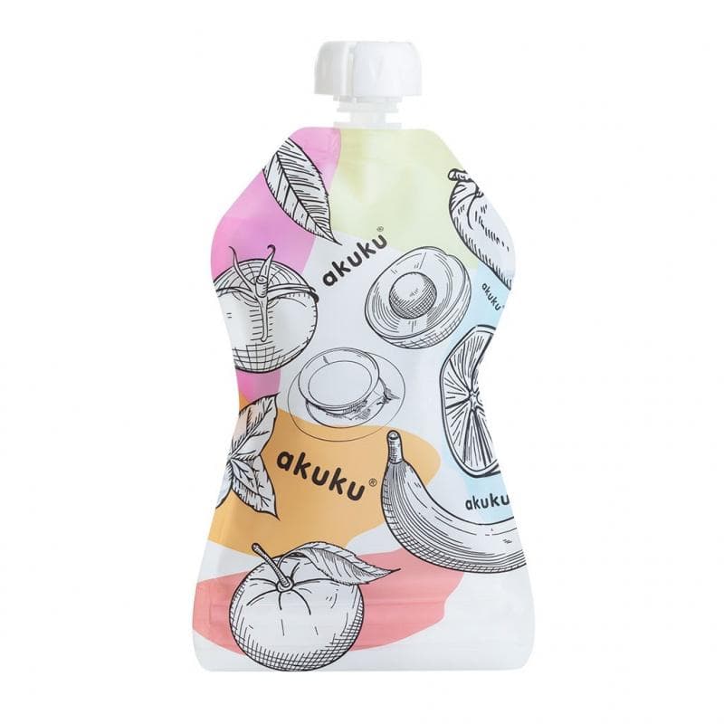 Akuku Vrecká na skladovanie pokrmov opakovane použiteľné 150ml 5ks