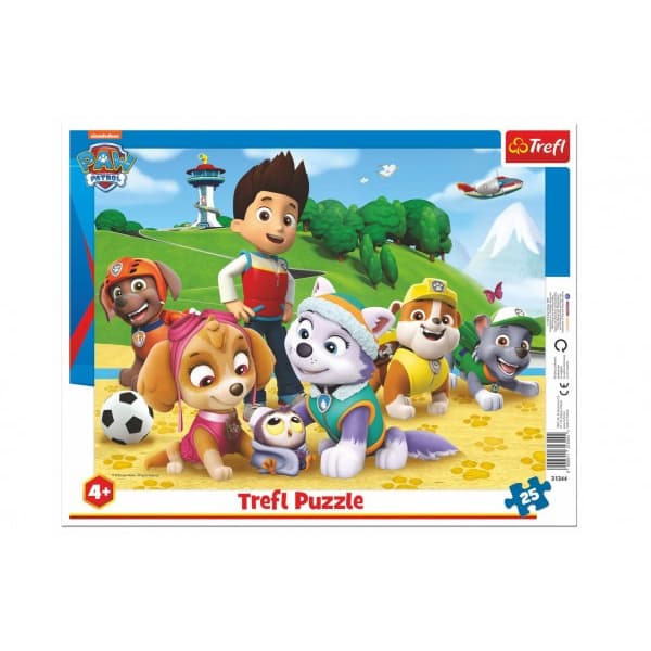 Trefl Puzzle doskové Paw Patrol Tlapková patrola na stopě16 ks