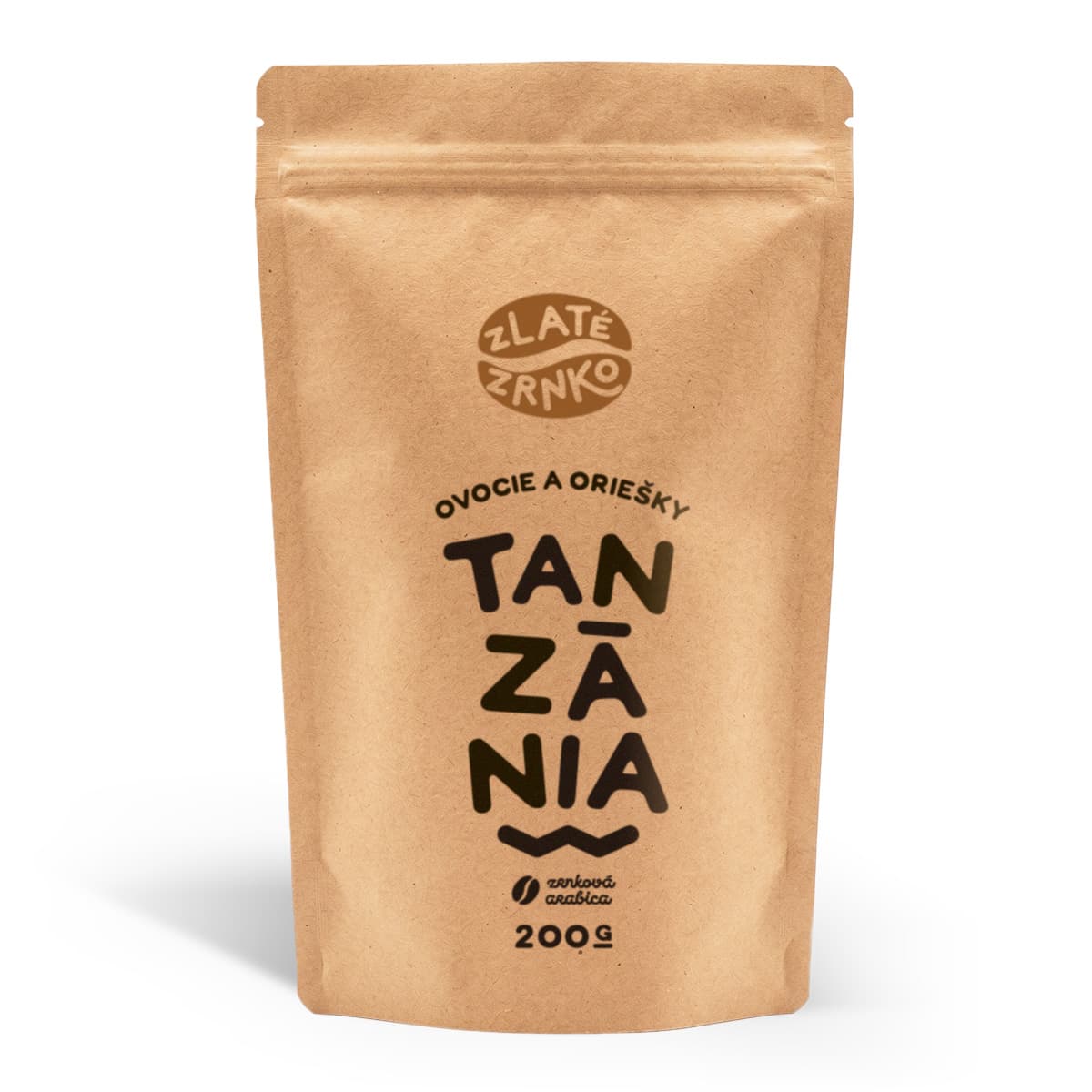 Káva Zlaté Zrnko - Tanzánia - "Ovocie a Oriešky" 200g