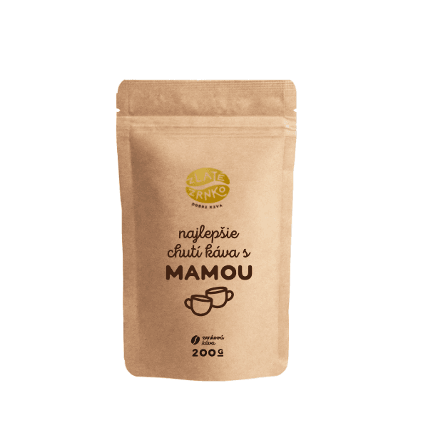 Káva Zlaté Zrnko - Najlepšie chutí káva s Mamou (Brazília) 200g