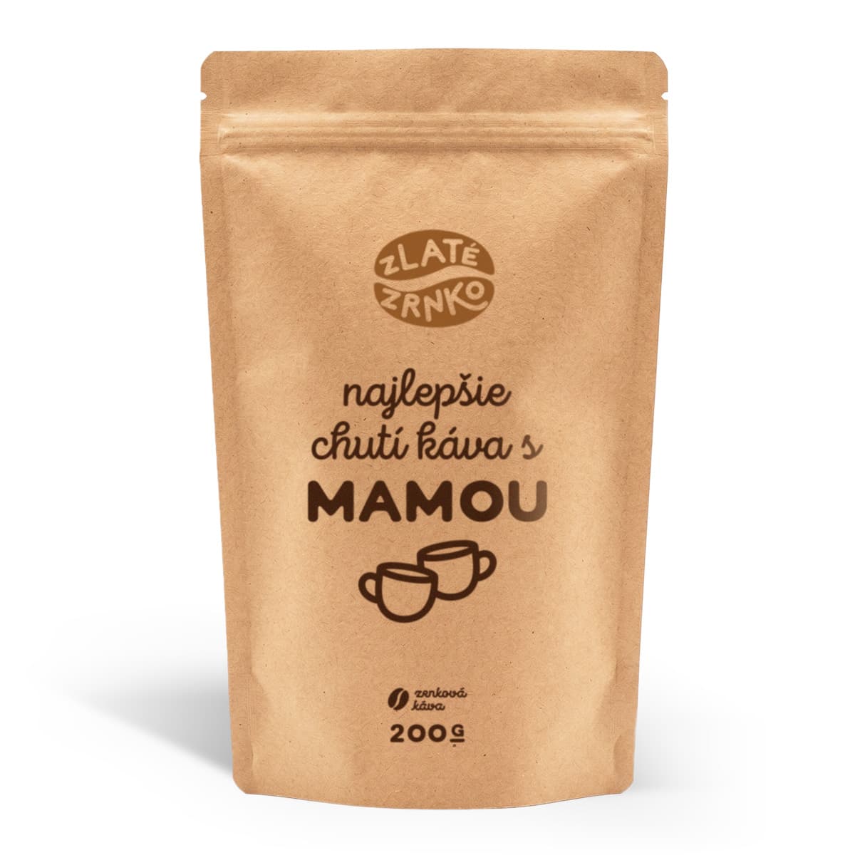 Káva Zlaté Zrnko - Najlepšie chutí káva s Mamou (Brazília) 200g