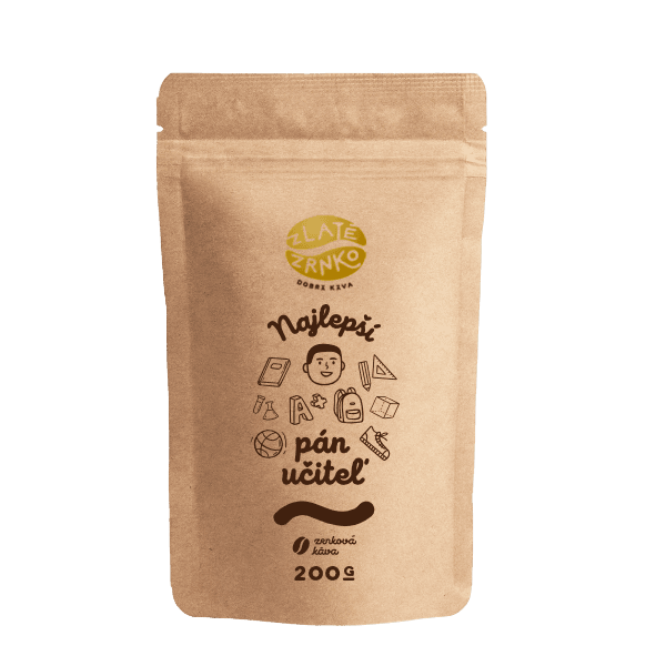 Káva Zlaté Zrnko - Najlepší pán učiteľ (Emília) 200g