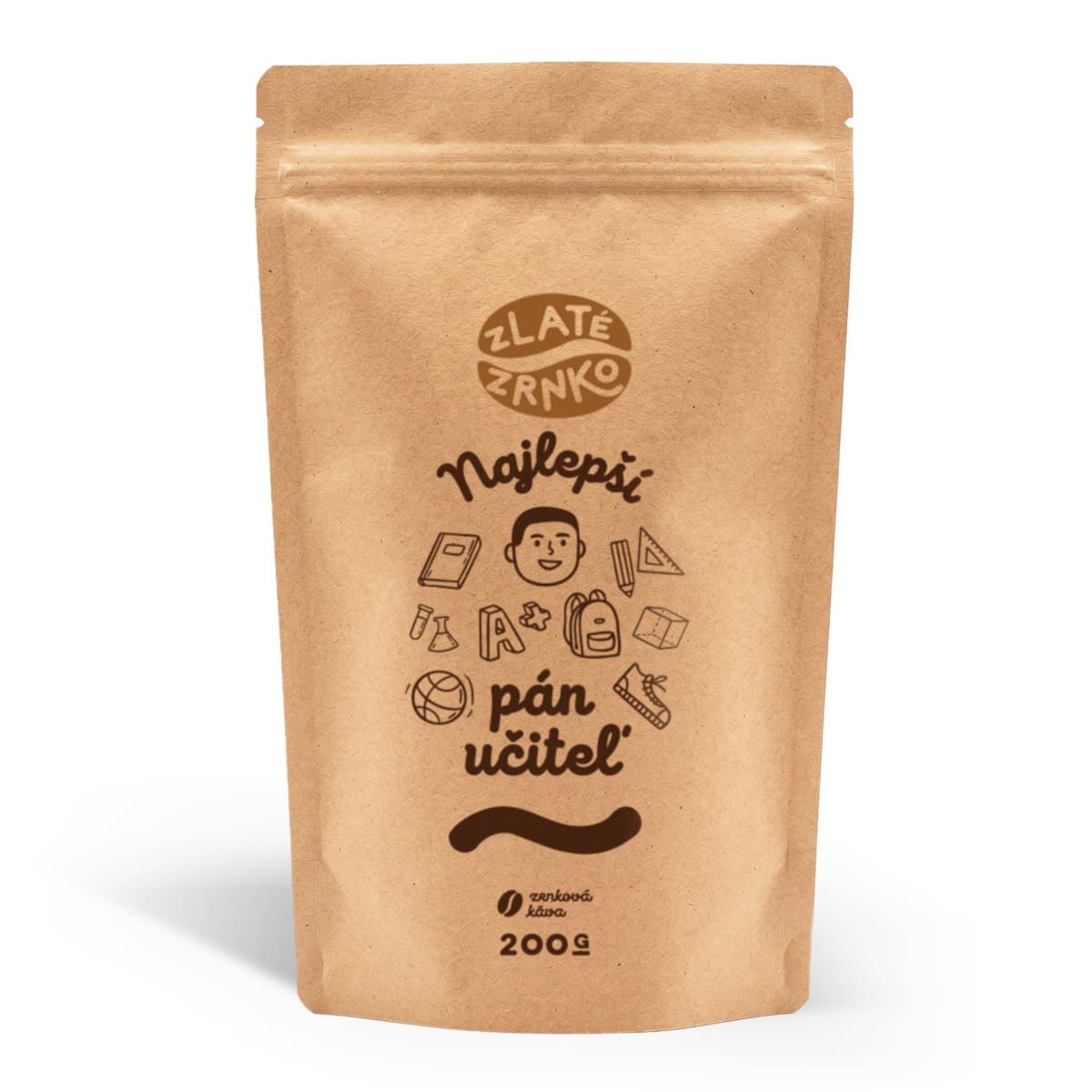 Káva Zlaté Zrnko - Najlepší pán učiteľ (Emília) 200g