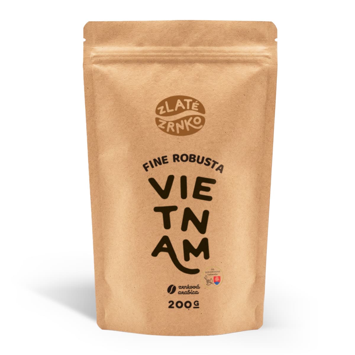 Káva Zlaté Zrnko - Vietnam "FINE ROBUSTA" 200g od slovenského farmára