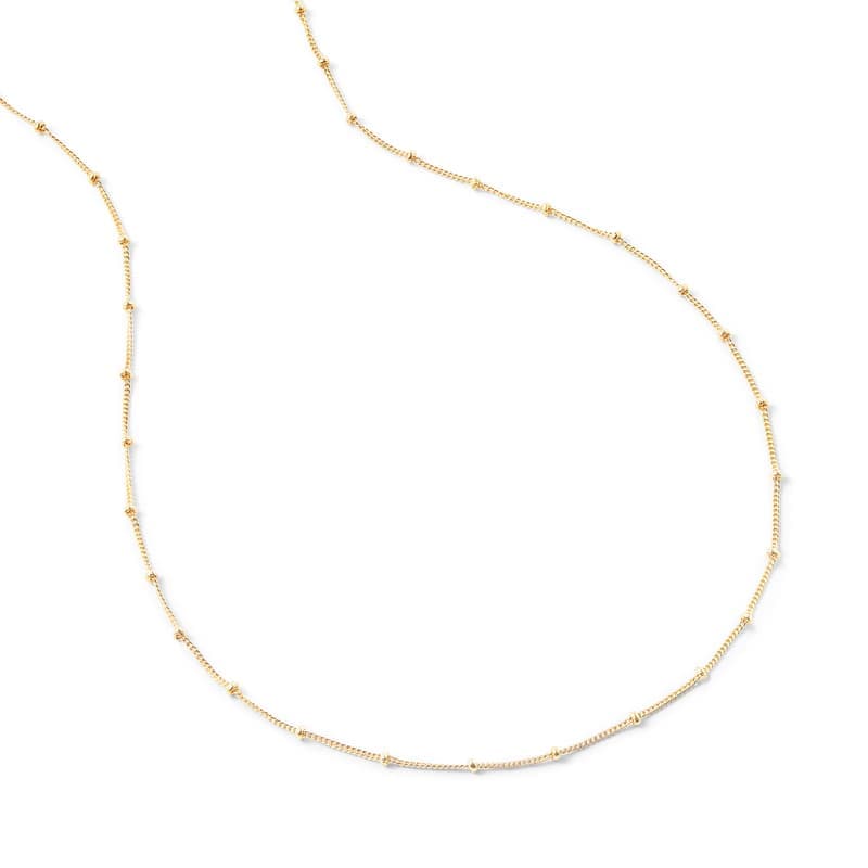 Aspinal of London 16-inch Beaded Necklace in 18ct Gold Vermeil