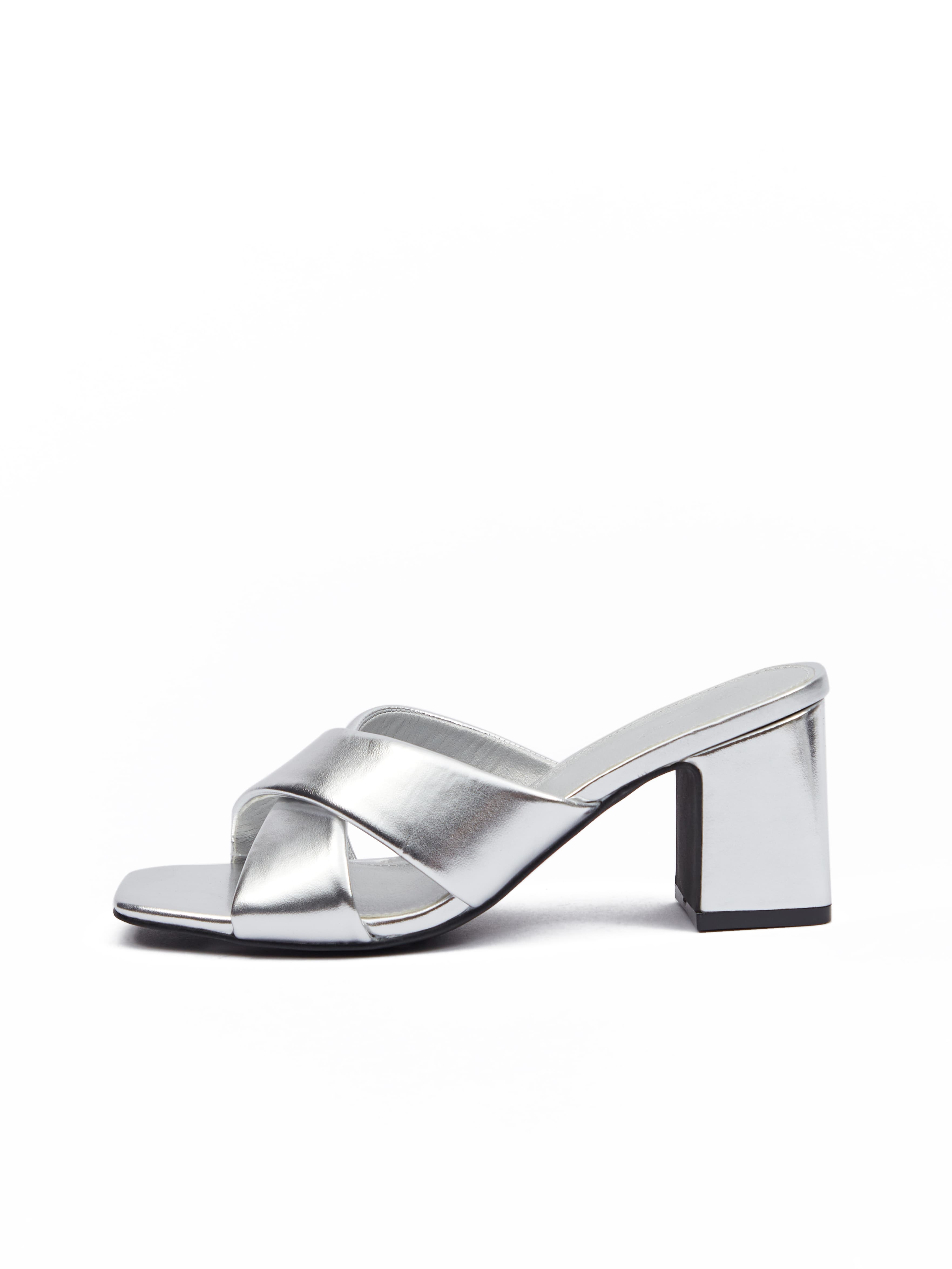 Orsay Silver Women's Heeled Slippers - Women's