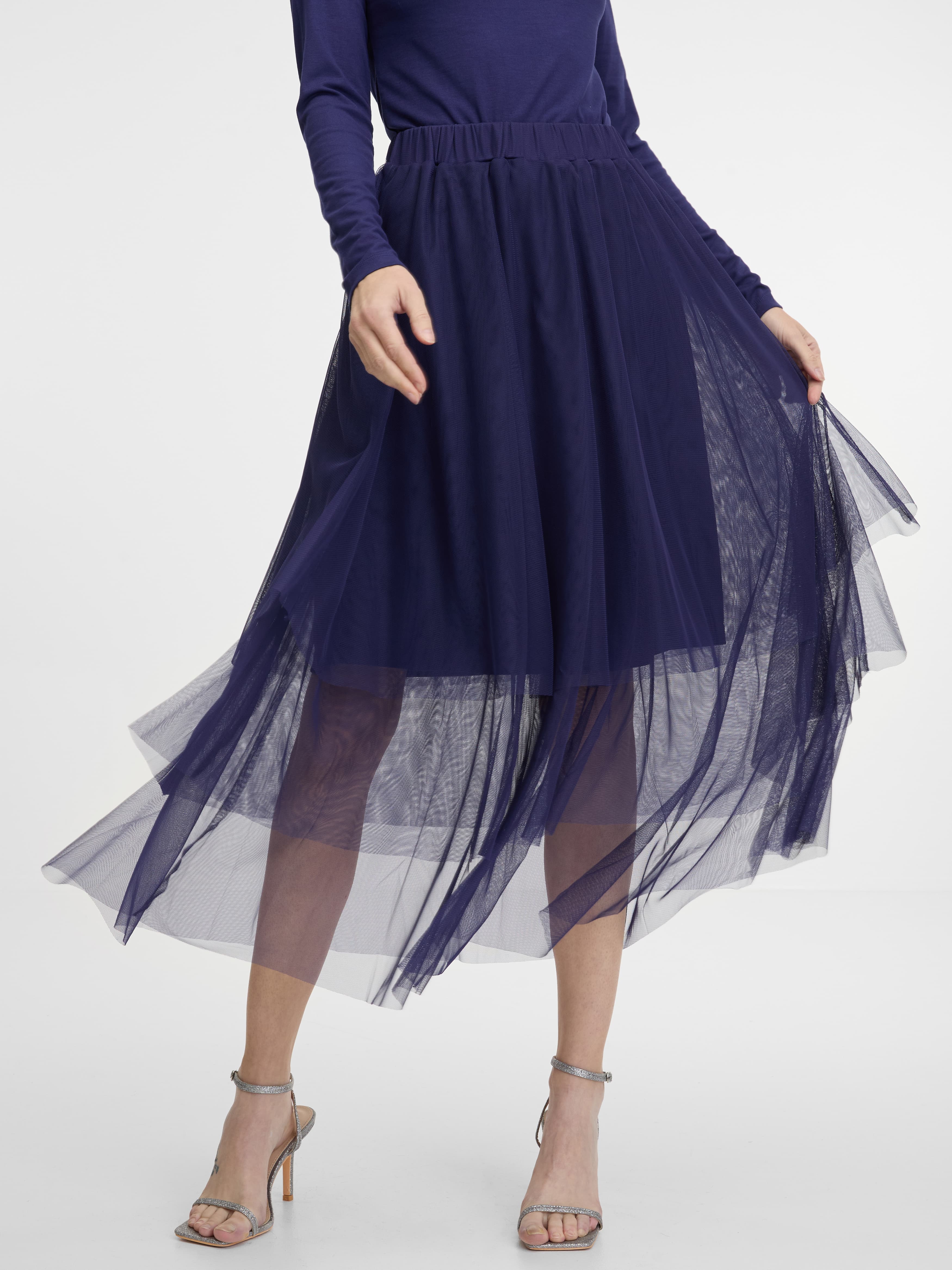 Dark Blue Women's Midi Skirt ORSAY - Women's