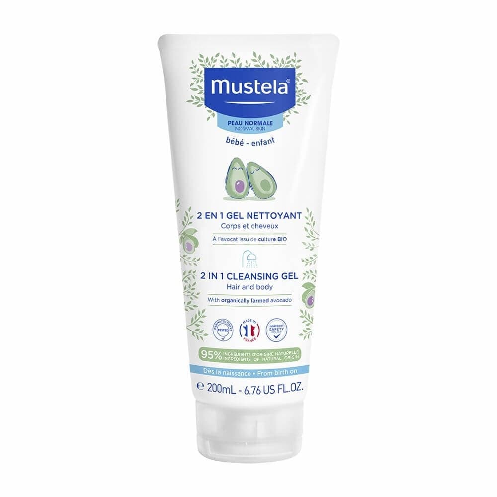 Mustela Detský sprchový gél na telo a vlasy (2 in 1 Cleansing Gel) 200 ml