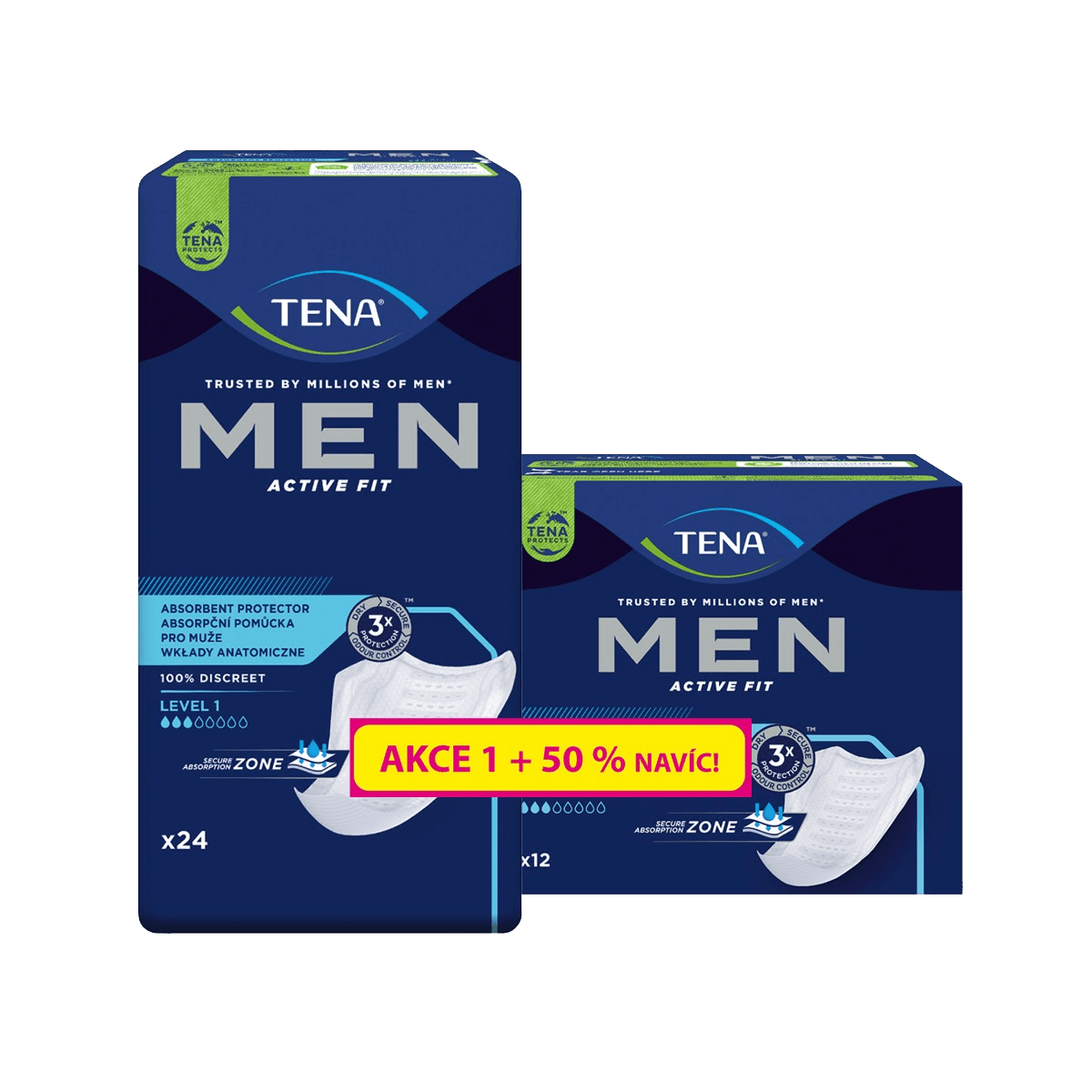 TENA Men Level 1 (50% navíc) 36 ks