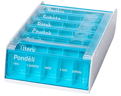 ANABOX Dávkovač na lieky 7 dní Azurový