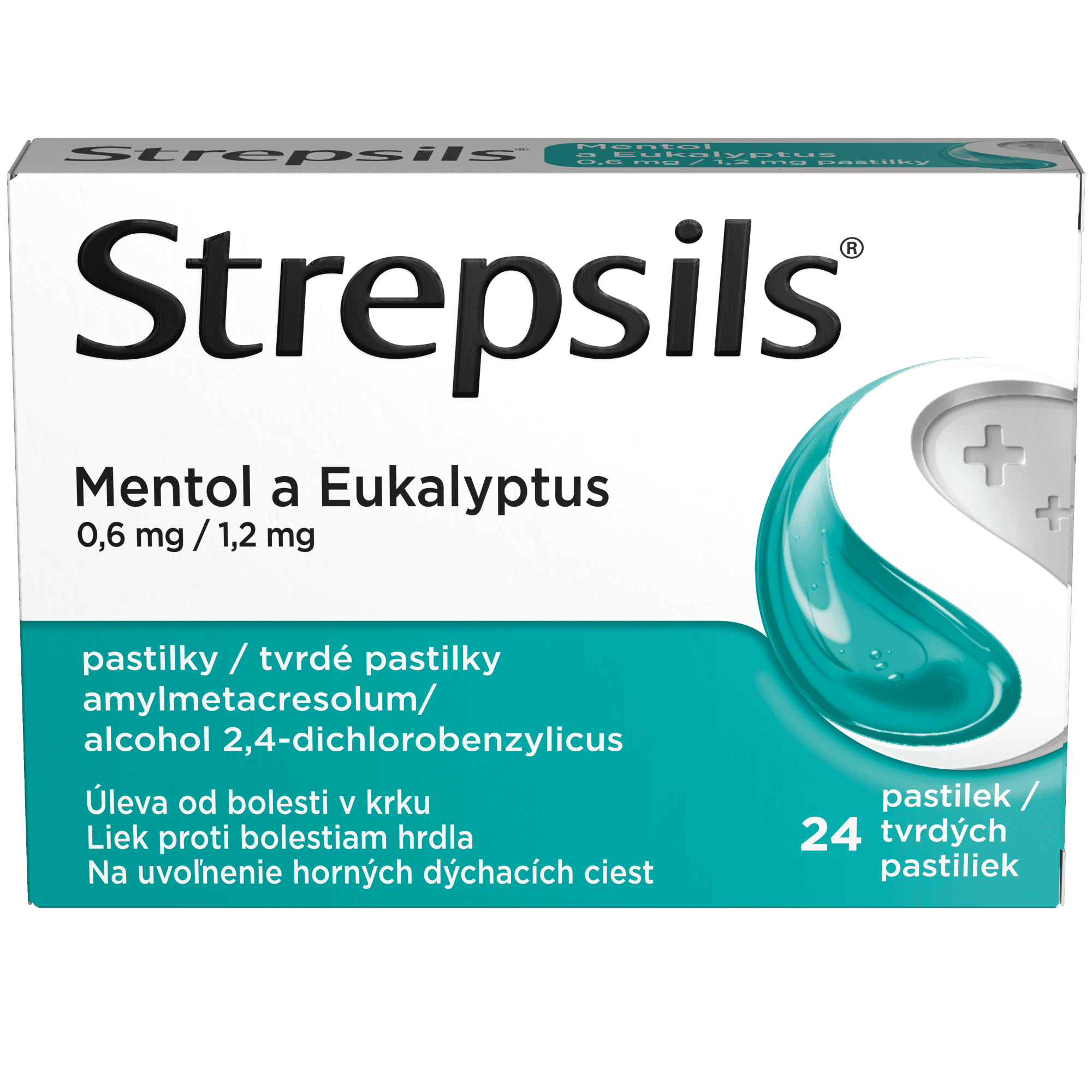 STREPSILS Mentol a Eukalyptus 24 pastiliek