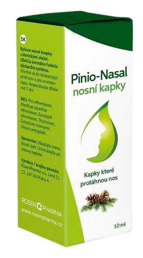 PINIO-NASAL Pinio - Nasal nosné kvapky s éterickými olejmi 10 ml