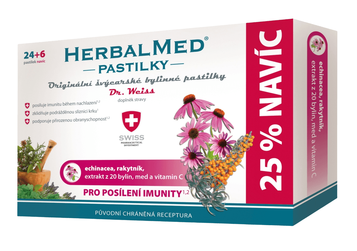 HERBALMED PASTILKY pre posilnenie imunity - Dr.W. 30 pastilek