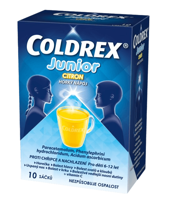 COLDREX Junior Citrón 10 vrecúšok