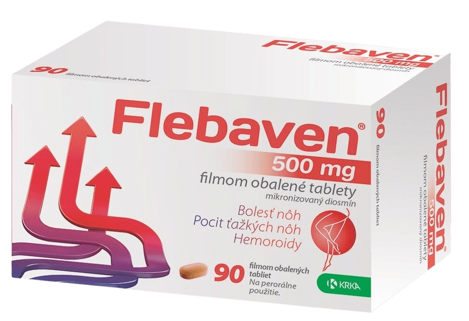 FLEBAVEN 500mg filmom obalené 90 tabliet