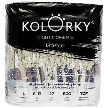 KOLORKY NIGHT MOMENTS Vesmír veľ. L (8-13 kg) 27 ks