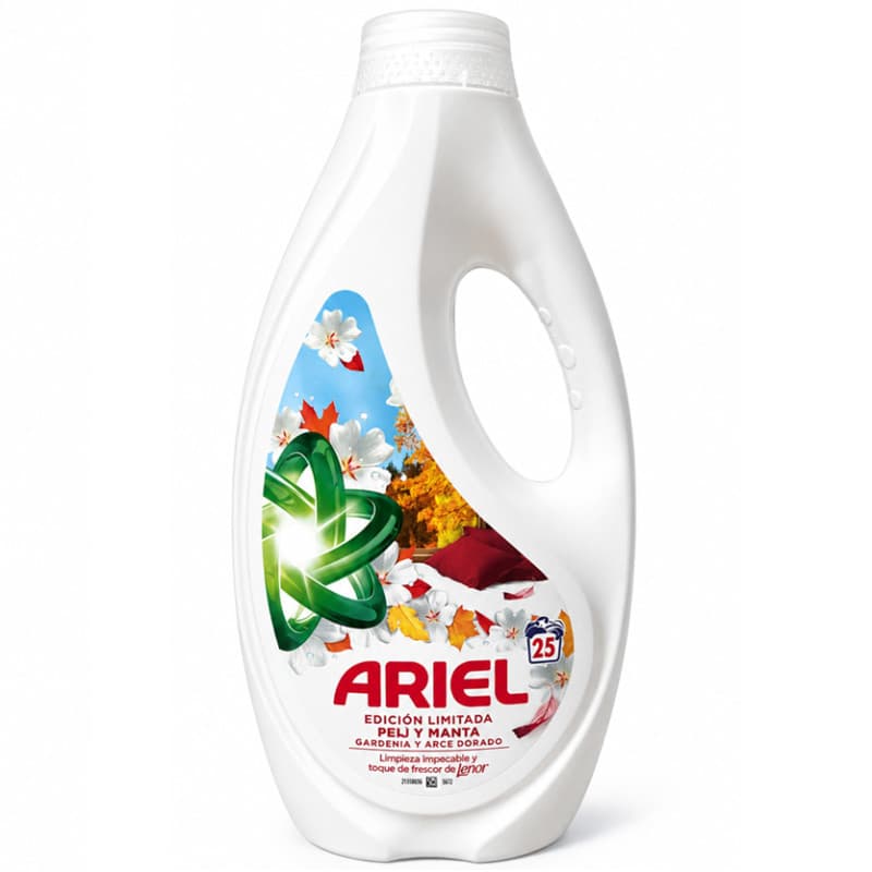 Ariel prací gél 1125ml +Touch of Lenor Gardenia&Maple 25 praní
