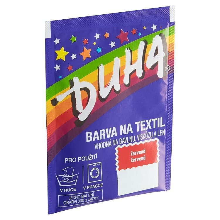 DUHA Farba na textil číslo 01 červená 15g