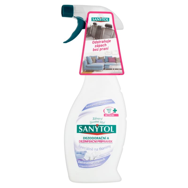 SANYTOL Dezinfekčný a deodoračný prípravok na tkaniny 500ml